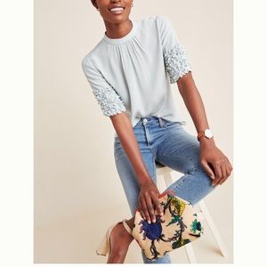 Anthropologie Current Air Pintuck blouse